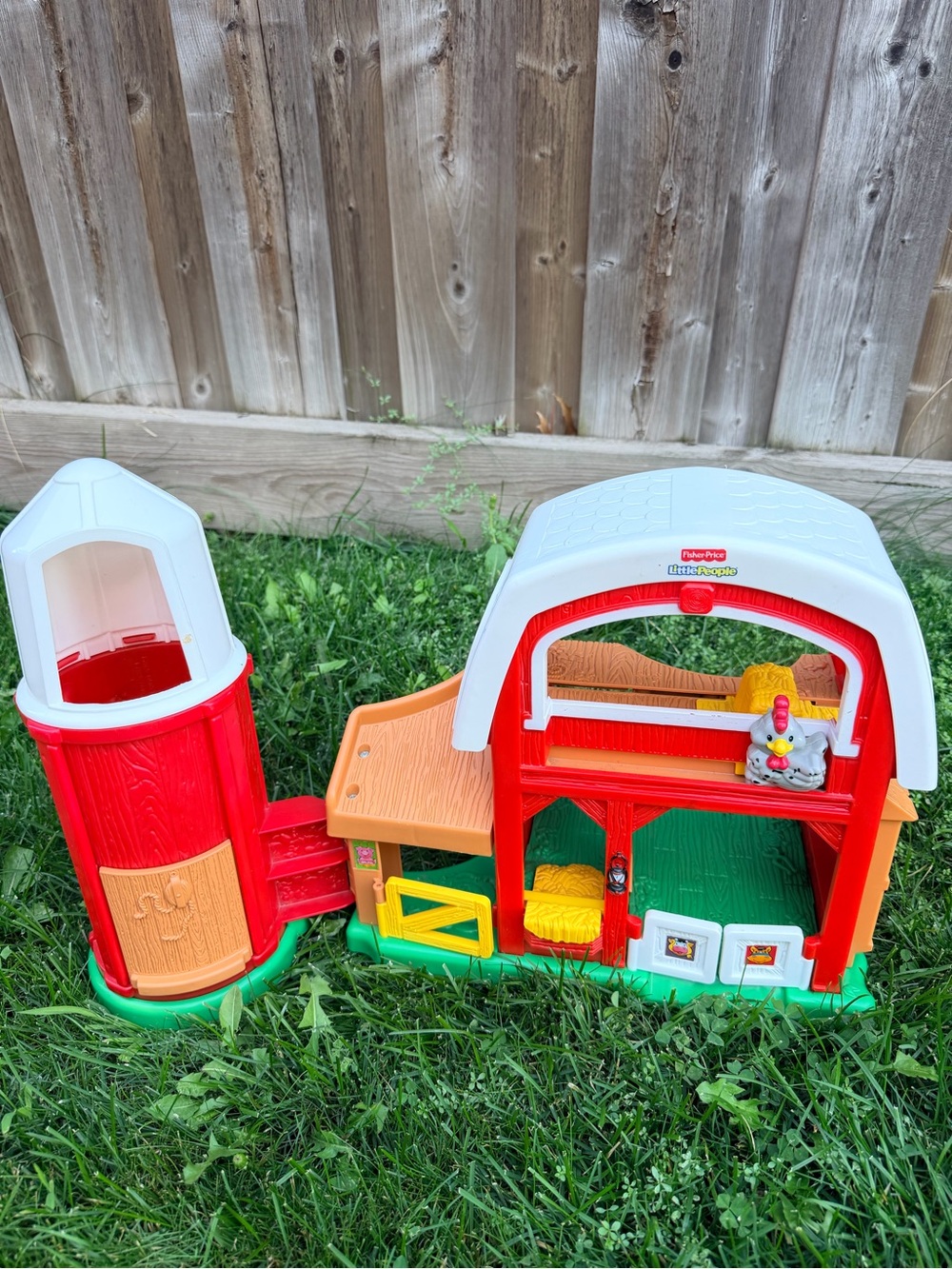 Vintage 2005 FISHER PRICE Little People Animals Farm Toy Make Sounds + 3 Animals